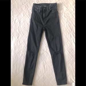 black ae jeggings